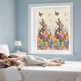 thumbnail image 3 of Easter Bunny Window Privacy Film, Colorful Eggs Spring Tulips Flower Vintage Static Cling UV Sun Blocking Heat Control Window Tint Day and Night, Non-Adhesive One Way Privacy Cover 19.6''x39.3'', 3 of 7