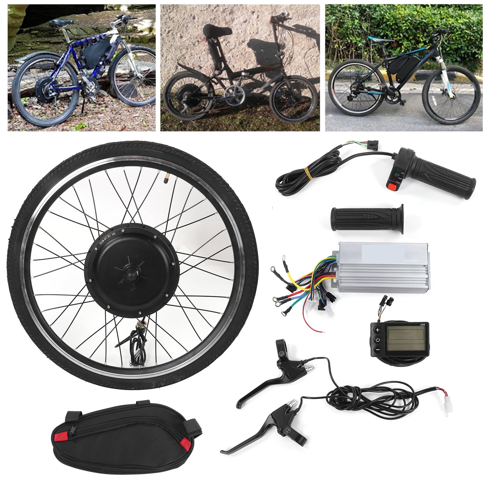 VGEBY Kit De Conversion Vélo Électrique 250W, Contrôleur KT 15A
