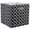 Black, variant on DII Collapsible Polyester Storage Cube, Honeycomb, Gold, Small
