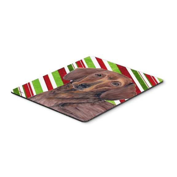 Carolines Treasures SC9328MP "Dachshund Candy Cane Holiday Christmas Mouse Pad Hot Pad or Trivet" Large multicolor