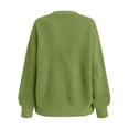 thumbnail image 6 of Meichang Oversized Cardigan Sweaters for Women Open Front Long Sleeve Chunky Cardigan Knit Sweater Fall Winter Soft Button Down Cardigans Green L, 6 of 9