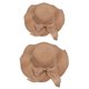thumbnail image 3 of 2 sombreros de sol para mujer, protección solar UV, transpirables, de ala ancha, para playa, de verano, para mujeres y niñas (sombrero de paja para padres e hijos)., 3 of 14