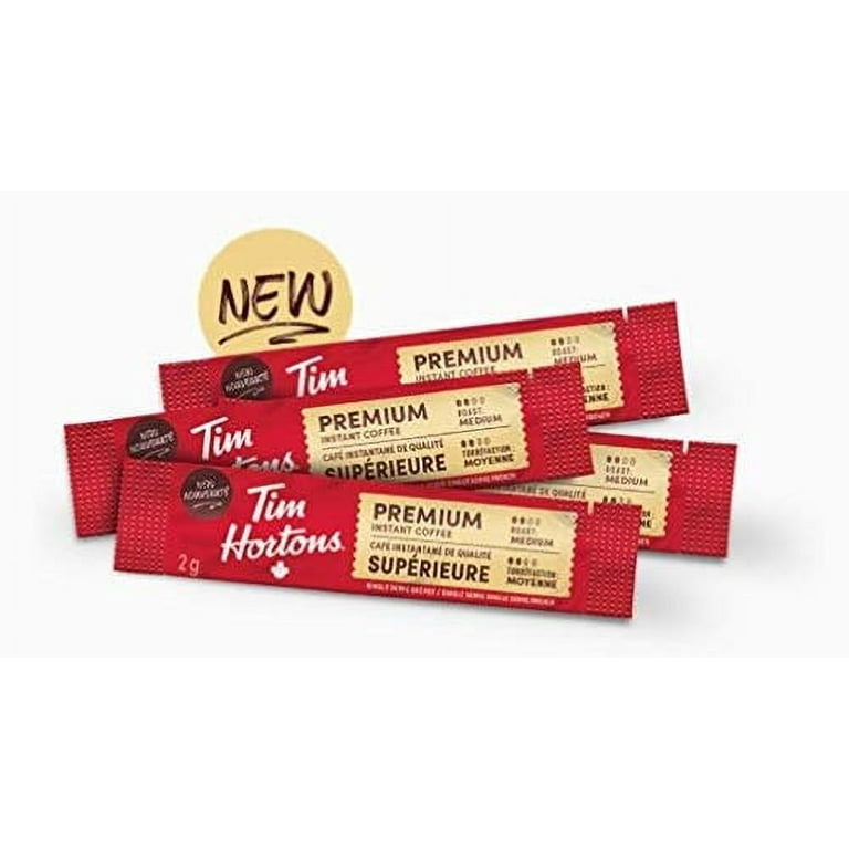 Tim Hortons Premium Instant Medium Coffee, Packets/Sachets, Medium