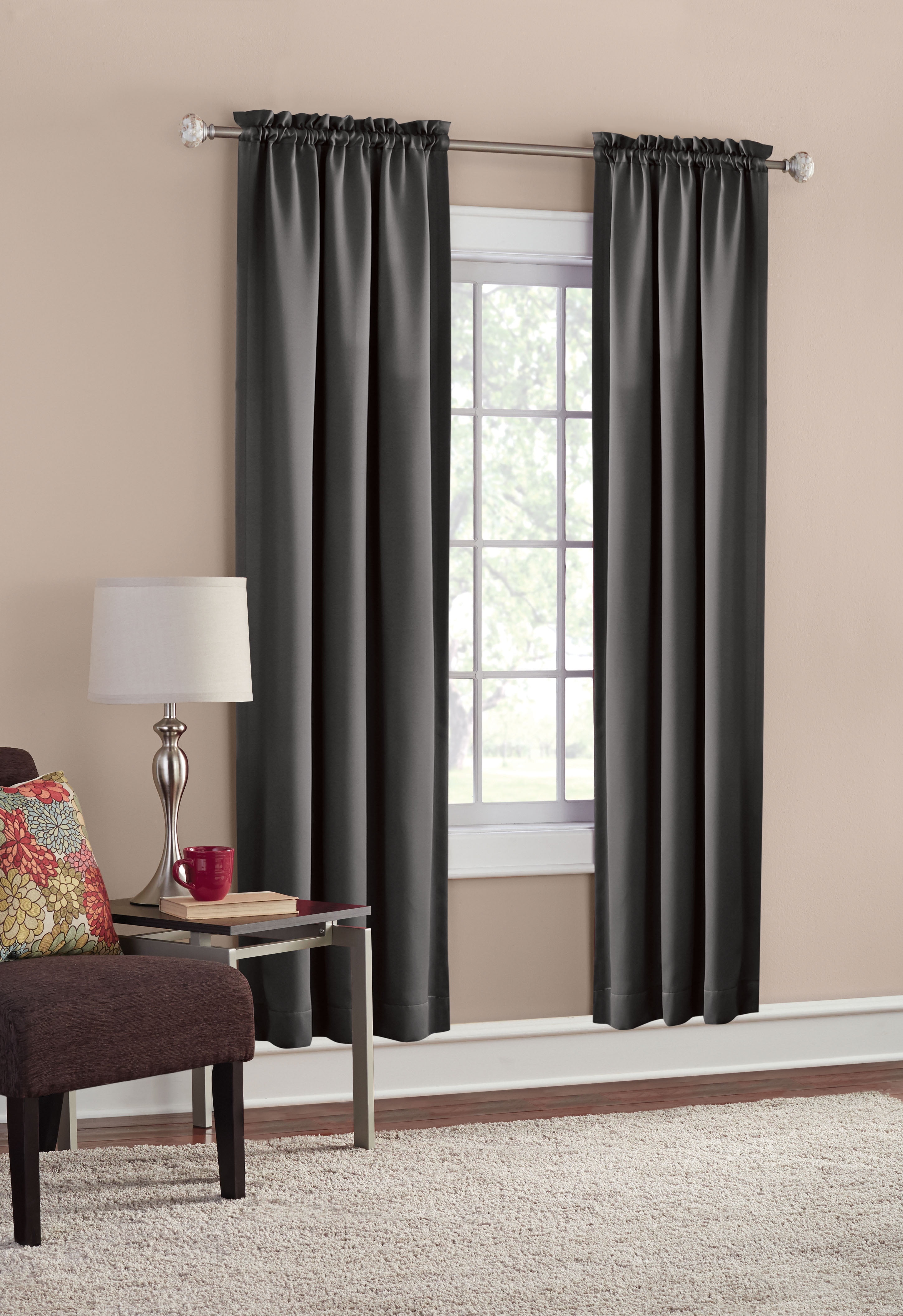 Window Curtain Treatment Drapes Blackout Panel With Grommets Rustic Western 2ct 