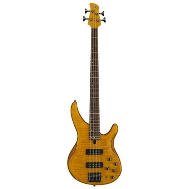 Yamaha TRBX600 Series TRBX604FM Bass Guitar (Matte Amber)