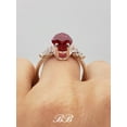 thumbnail image 3 of 12x6mm - 20x10mm Marquise Cut, Lab-Created Red Ruby Statement Ring, 925 Non-Plated Sterling Silver, 3 of 5