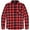 Black/Red, variant on Mens Flannel Shirts Long Sleeve Big And Tall Heavy Shirt For Men