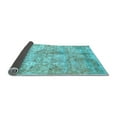 thumbnail image 2 of Ahgly Company Indoor Square Abstract Light Blue Modern Area Rugs, 8' Square, 2 of 4