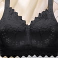thumbnail image 4 of Ohufall Womens Push Up Bras Wireless with Lace Detail Bra Breathable Seamless Fit Everyday Underwear, 4 of 5