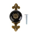 thumbnail image 1 of Cajón Gabinete Perilla es 1 pieza Negro perfecl Manejas, 1 of 2