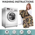 thumbnail image 6 of Wearable Oversized Blanket,Dog Bones and Dog Footprints Wearable Blanket Hoodie for Adults,Cozy Hooded Blankets with Super Pockets,Super Warm Fuzzy Pullover for Women & Men, 6 of 6