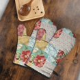 thumbnail image 5 of Cute Oven Mitts,Pioneer Flower Floral Print Pattern Oven Mitt 2-Pack Set,Kitchen Gloves for Oven,Heat Resistant Oven Mitts 7.7"x12", 5 of 7