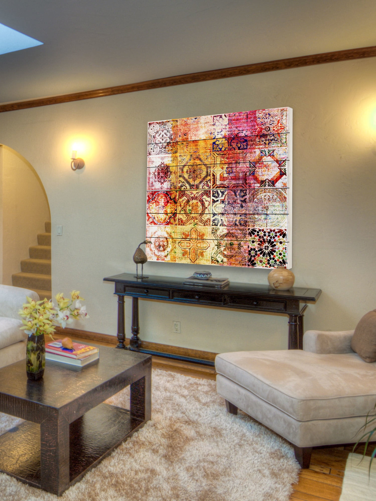 Parvez Taj Nador Art Print on White Pine Wood