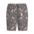 thumbnail image 4 of Wukai Hedgehogs and Flowers1 Men’s Short Pajama Pants With Pockets Soft Sleep Pj Shorts for Men-3X-Large, 4 of 6
