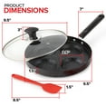 thumbnail image 2 of Modern Innovations 4-Cup Nonstick Egg Frying Pan with Lid, Fried Egg Pan, Omelette Pan, Mini Pancake Pan for Stove Top Gas & Electric, Small Egg Skillet, Breakfast Sandwich Maker, 2 of 7