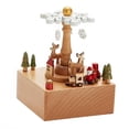 thumbnail image 1 of Milaget al Boxes Melody Decor Mechanical Movement Box Girl Girlfriend Holiday Gift Snowflake, 1 of 7