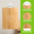 thumbnail image 3 of ACDANC 2Pcs Bamboo Cutting Board,Natural Bamboo Pressing Cutting Board Wood,Split-Resistant Fiber Body Wooden Chopping Board,Style5, 3 of 7