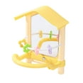 thumbnail image 2 of LOVIVER Bird Mirror Activity Center Decorative Parrot Toy for Cockatiel Finch Conure yellow, 2 of 8