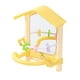 thumbnail image 2 of Espejo para pájaros para loros, juguete masticable, columpio acrílico, juguetes de entrenamiento para pájaros con percha para amarillo, 2 of 9