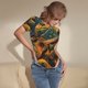 thumbnail image 3 of Fotbe Starry Night Guitar Turtle Body de Mujer con Cuello Redondo y Mangas Cortas, Sin Mangas Ajustado, Suave, Cómodo y Básico-Small, 3 of 7