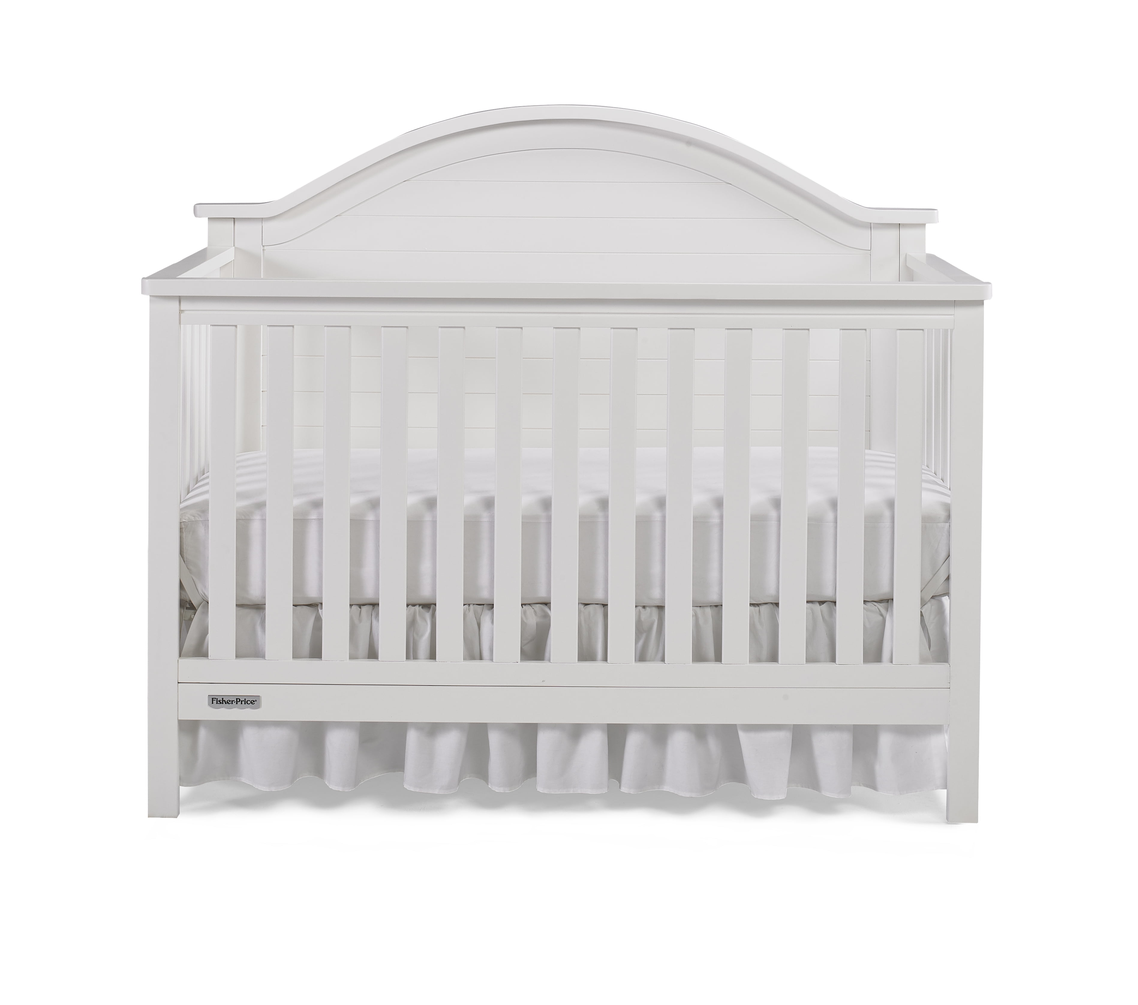 FisherPrice Liam 4in1 Convertible Crib, Snow White