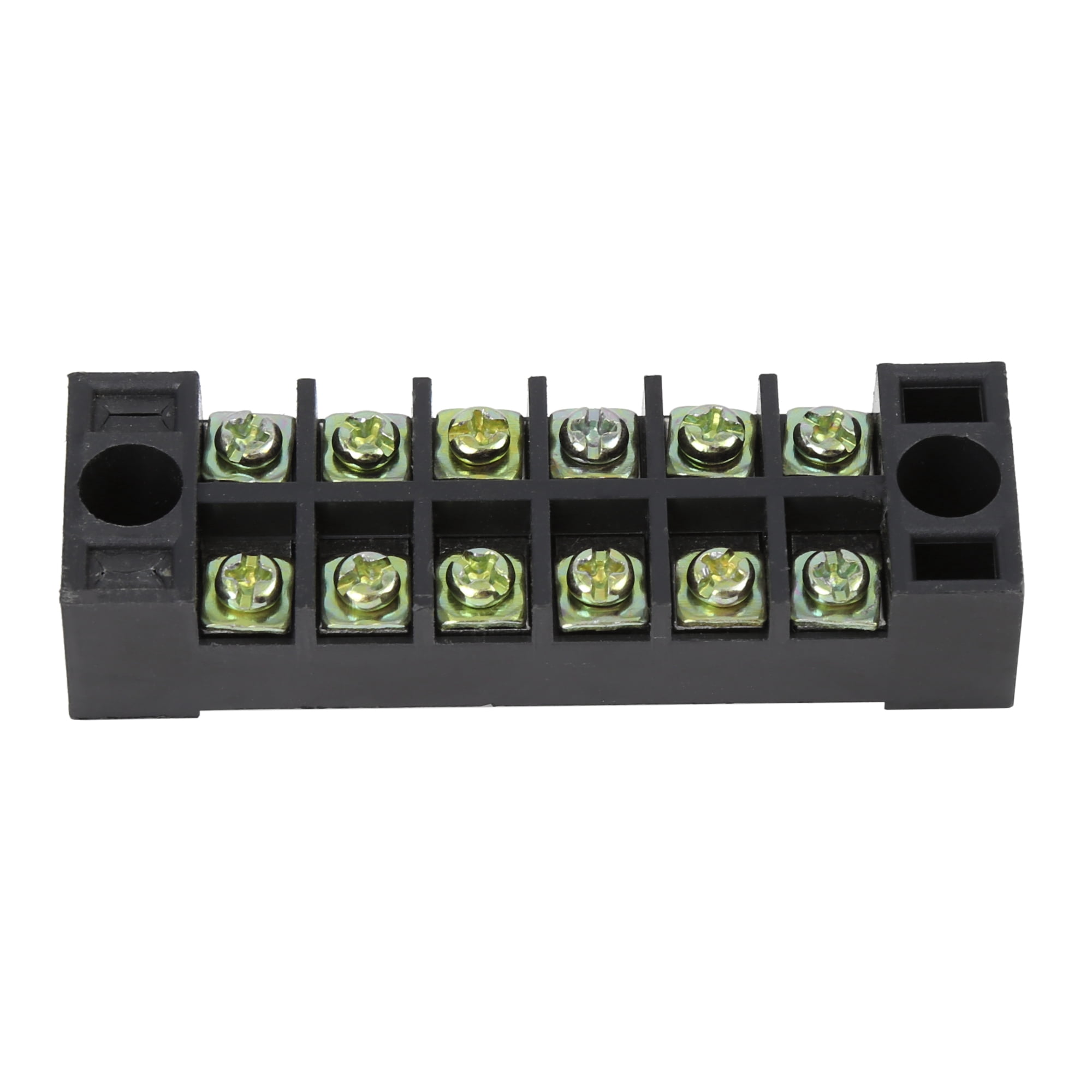 Unique Bargains 6 Positions Dual Row Screw Terminal Strip 600V 15A Terminal Barrier