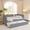 Navy, variant on URTR Twin Size Daybed with USB Ports & Wave-Shaped Backrest, Twin To King Upholstered Plaid Linen Day Bed Frame for Bedroom, Living Room, Guest Room, Navy