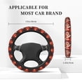 thumbnail image 7 of Picia Red Leaf Flame Fox Car Steering Wheel Cover, Non-Slip, Breathable, Universal 15 inch, 7 of 7