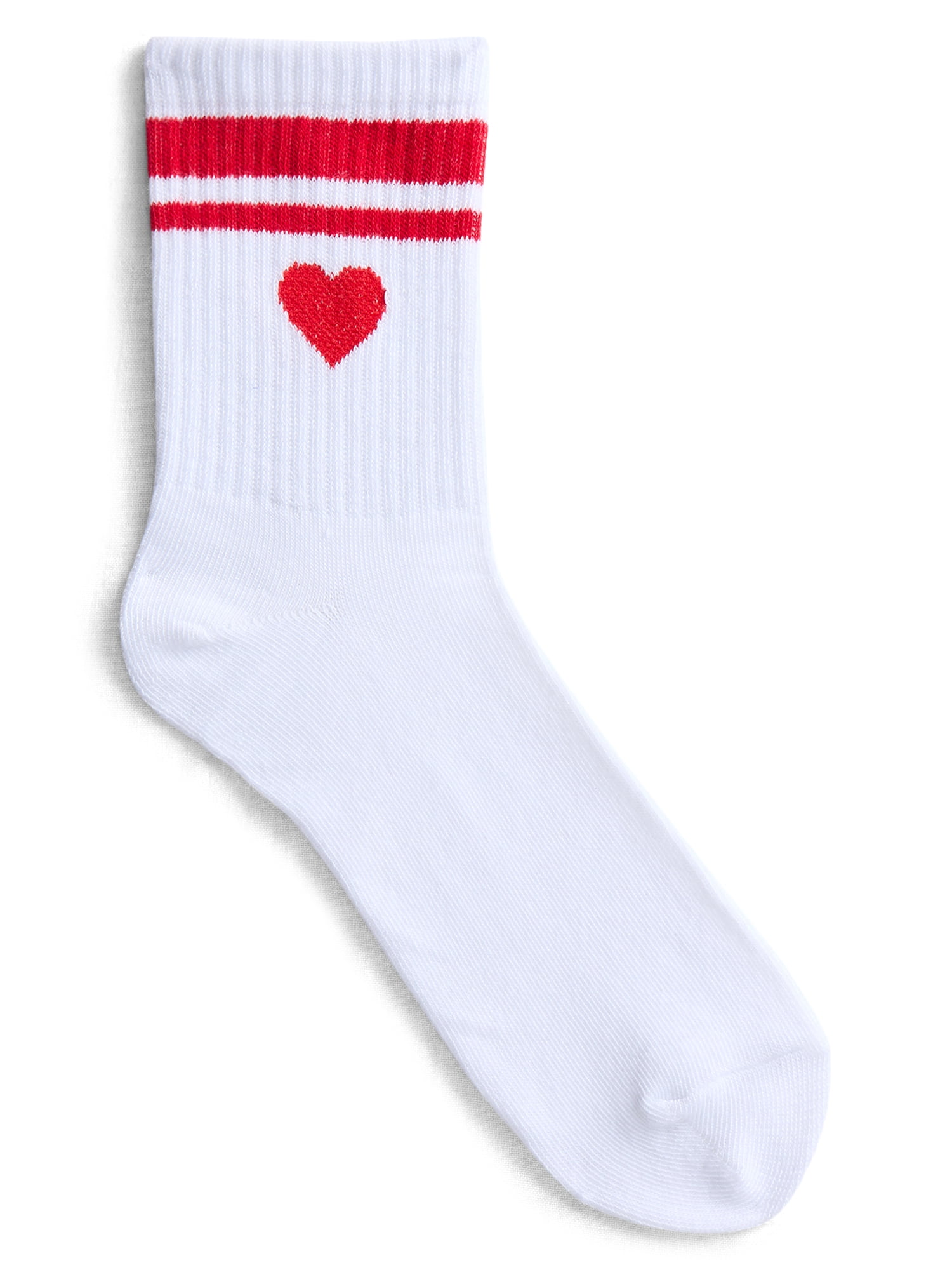 No Boundaries Ribbed Mid Crew Socks, 6-Pack, Women's, Shoe Sizes 4-10