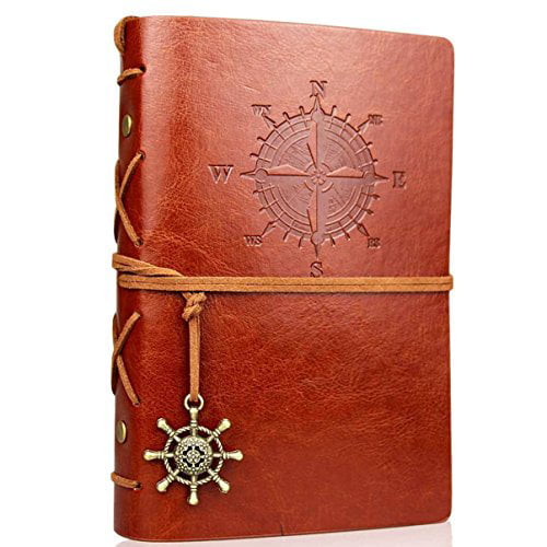 Classic Retro Leather Diary Vintage Notebook Travel Notepad Journal Writing Gift 