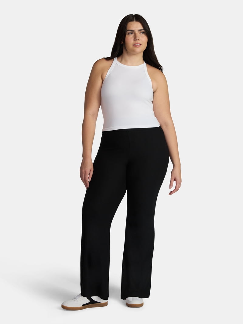 No Boundaries High Rise Flare Pants, 32'' Inseam, Women's Plus