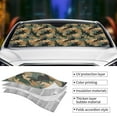 thumbnail image 5 of Bingfone Camouflage Rabbit Car Windshield Sun Shade Protector Keep Your Vehicle Cool Sun Shield Visor Cover Foldable for Car Truck SUV-Medium, 5 of 8