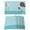 Aqua, variant on Blue Anchor Placemats Set of 6, Modern Nautical White Geometric Stripes Placemats for Dining Table, Place Mats for Kitchen Tabletop, Waterproof Wipeable Dining Table Mats Set