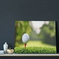 thumbnail image 3 of Xecao golf ball perched on a tee for Waterproof Framed Canvas Art - Modern Home Decor with Real Wood Frame for Gifting and Interior Design,Horizontal, 3 of 6