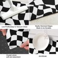 thumbnail image 3 of Black and White Wavy Checkerboard Pattern Kitchen Rug Mat,Kitchen Runner Rugs Non Skid Washable,Decorative Kitchen Floor Mats for Kitchen,Sink,Laundry,17"X47", 3 of 5