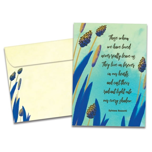 Tree-Free Greetings Sympathy Greeting Card, 100% Recycled Paper, 5 x 7, Loved Ones Never Leave Us (GO69253)