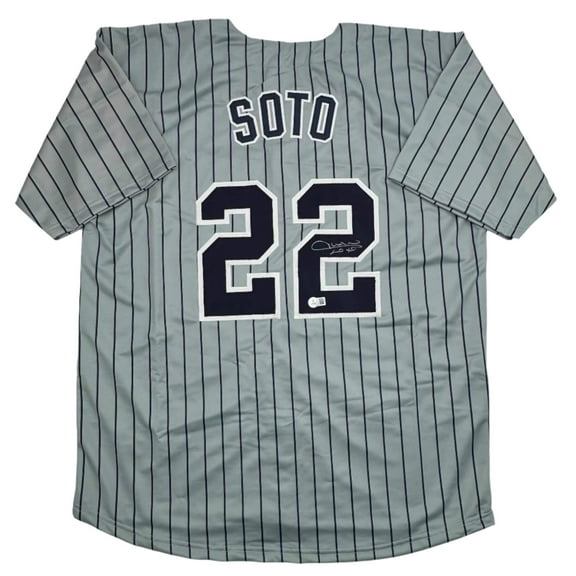 Autographed/Signed Juan Soto New York City Connect Baseball Jersey Beckett BAS COA