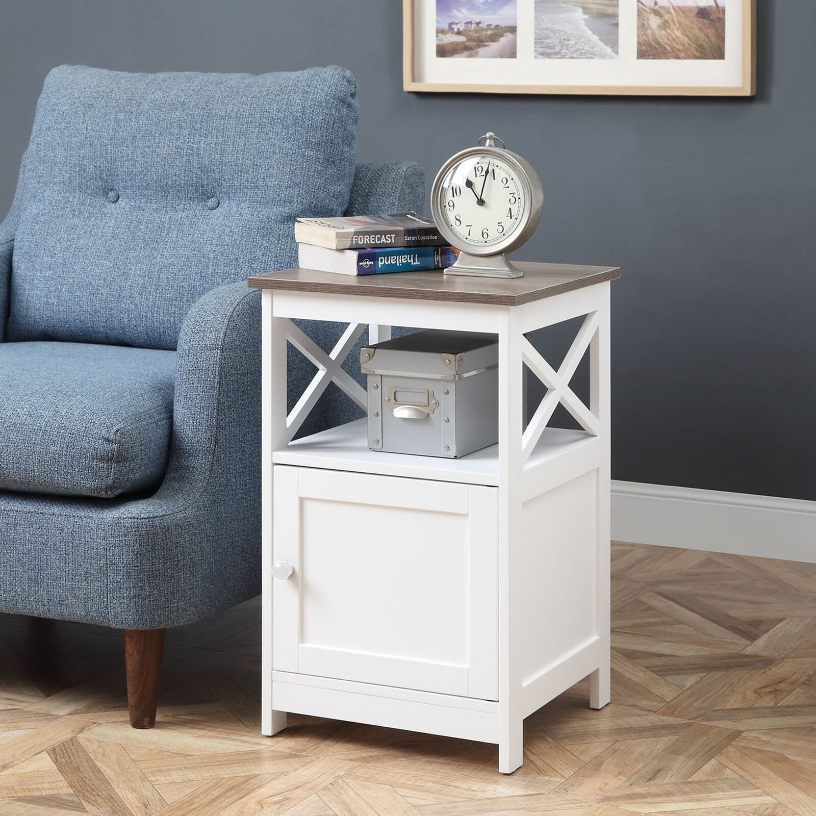 Stoneford end table with storage deals