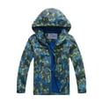 thumbnail image 1 of New Winter Solid Color Windproof and Waterproof Warm Jacket, Long Sleeved Hooded Jacket, Children's Casual Outdoor Jacket, 1 of 4