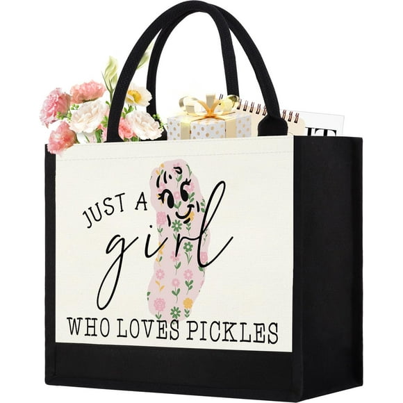 Bolsa de lona GevguxLuo Pickle Lover de regalo, 33 x 13 x 28 cm