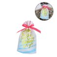 thumbnail image 3 of Regalo con cordón, bolsa de plástico para galletas, bolsa de regalo para comida, para fiesta de Navidad, estampado de letras doradas 30 bolsas Guardurnaity HA000822-01B, 3 of 7
