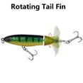 thumbnail image 3 of BE-TOOL Rotating Tail Fin Fishing Lure Plastic Fishing Baits with Treble Hooks Fishing Bait for Saltwater and Freshwater, 3 of 8
