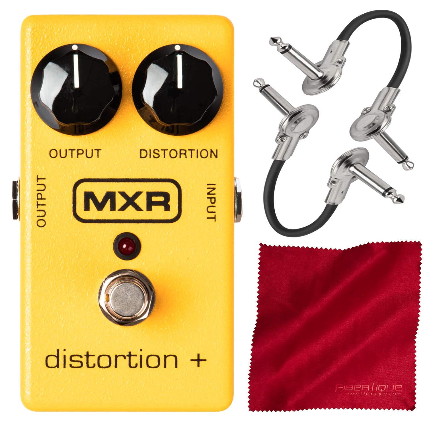 Dunlop　and　Effects　with　MXR　Distortion　Microfiber　Pedal　Cables　Cloth