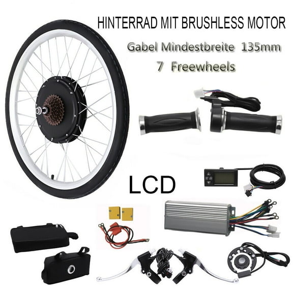 26" 1000W Rear Wheel Conversion Kit, Ebike Conversion Kit for Electric Bike W/LCD