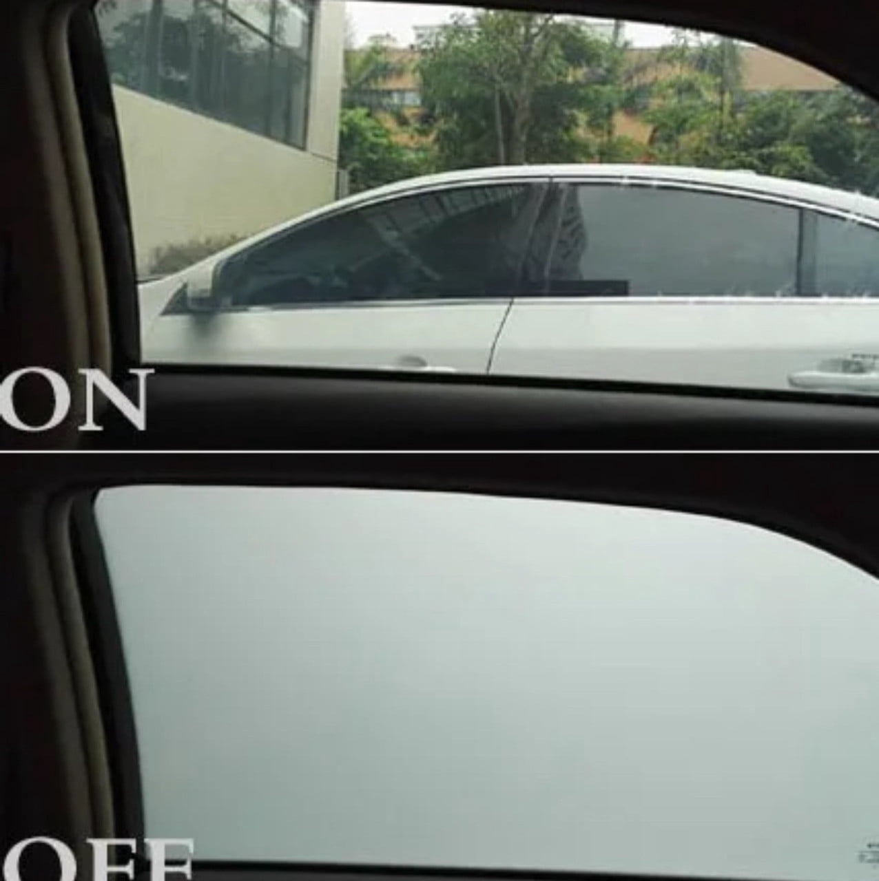 Small Sample Smart PDLC Window Privacy Film Electric Smart Glass Window Tint with Battery operated switch