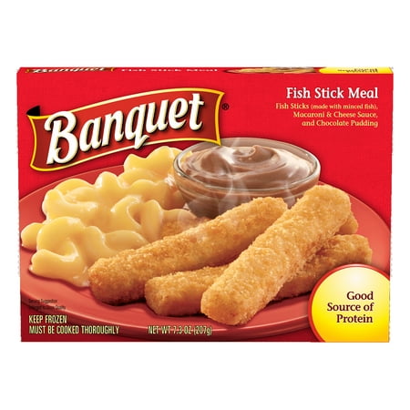 Banquet Fish Sticks w/ Mac&Chz & Choc Pudding Meal, 7.3oz
