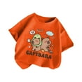 thumbnail image 2 of JTieacloth T-Shirt Décontracté à Manches Courtes pour Filles, Col Rond, Motif Animal de Dessin Animé, Imprimé, Tailles de Base 8-10 Ans, 2 of 3