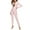 Pink, variant on Lilgiuy Plus Size Lingerie for Women Charming Corset PVC Zipper Solid Trousers Bodysuit Sleepwear for Wedding Nights