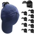 thumbnail image 1 of Hat Rack for Wall (10-Pack),Hat Racks for Baseball Caps, Adhesive Hat Hooks for Wall, No Drilling Hat Organizer,Strong Hat Hanger, 1 of 8