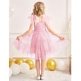 thumbnail image 5 of Arshiner Girls Dresses Summer Sleeveless Bow-Tie Straps Formal Fancy Party Birthday Tulle Dress, 5 of 6
